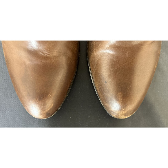 Cole Haan Boots Womens 7.5 B Milana Side Zip Ankle Bootie D25150 Brown Heels FS - Picture 8 of 15